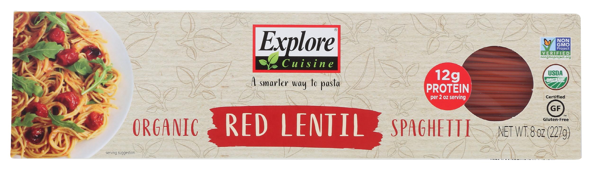 Explore Cuisine Organic Red Lentil Spaghetti High in Plant Based 8 oz
